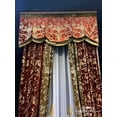 thumbnail image 2 of Customized Wine Red Gold Velvet Gilded Jacquard Curtains for Villas Splicing Living Room Bedroom French Window Balcony Window, 2 of 5