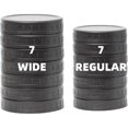 thumbnail image 1 of HLONK 14 Pack Black Plastic Mason Jar Lids with Silicone Rings  7 Wide Mouth & 7 Regular Mouth Canning Lids for Ball & Kerr and More  86mm & 70mm Plastic Mason Jar Lids, 1 of 5