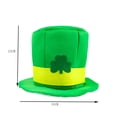 thumbnail image 2 of Rave Party Persoanlity Green Show Top Hat Men's Flat Cap, 2 of 2