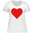thumbnail image 3 of Inktastic Red Heart Women's Plus Size T-Shirt, 3 of 5