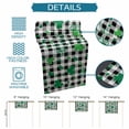 thumbnail image 6 of St. Patrick's Day Table Runner - 60 Inch Long Spring Green Shamrock Checkered Buffalo Cotton and Linen Blended Dress Scarves Farmhouse Table Runner for Kitchen Dining, Coffee Table, 13" x 60", 6 of 8