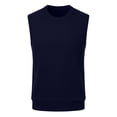 thumbnail image 3 of Zvmxot Crew Neck Sweater Vests for Men Sleeveless Sweater Lightweight Pullover Casual Slim Fit Warm Thermal Tops, 3 of 6