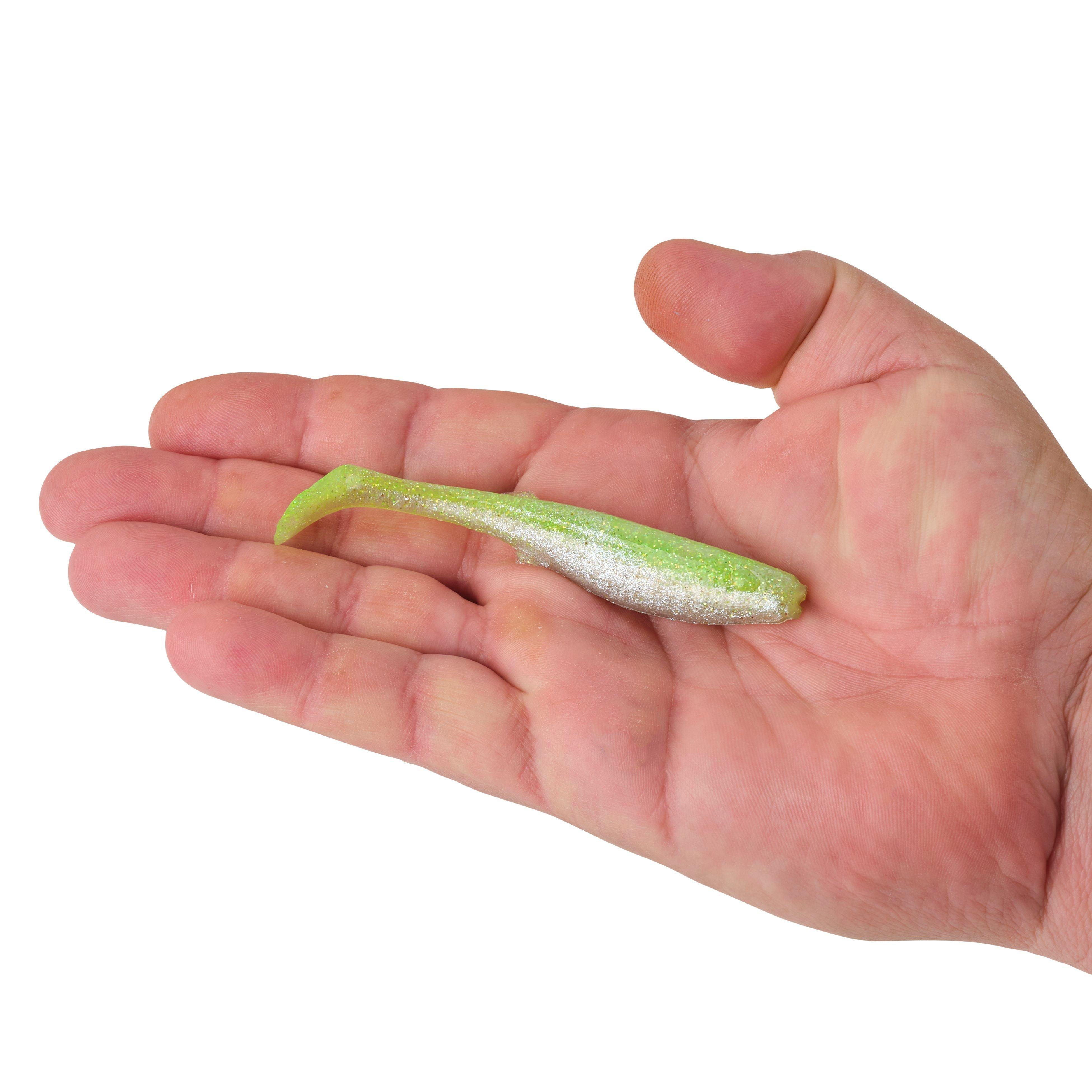 Berkley Gulp!® Saltwater Paddleshad, 4 in, Key Lime Chrome