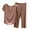 Khaki, variant on Bixock Pajamas Two Piece Set for Women,Women Plus Szie Pajamas,Pajamas for Women Loose Modal Solid Color Ruffle Short Sleeve 7/8 Length Pants Thin Soft Breathable Home Sleepwear Pajamas Set