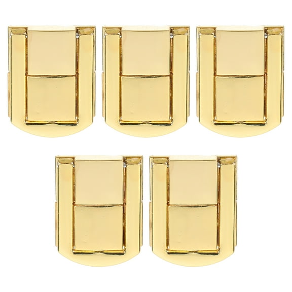 OUNONA 5 Pcs Artificial Stand Hardware Buckle 3.20X2.20X0.60CM Golden