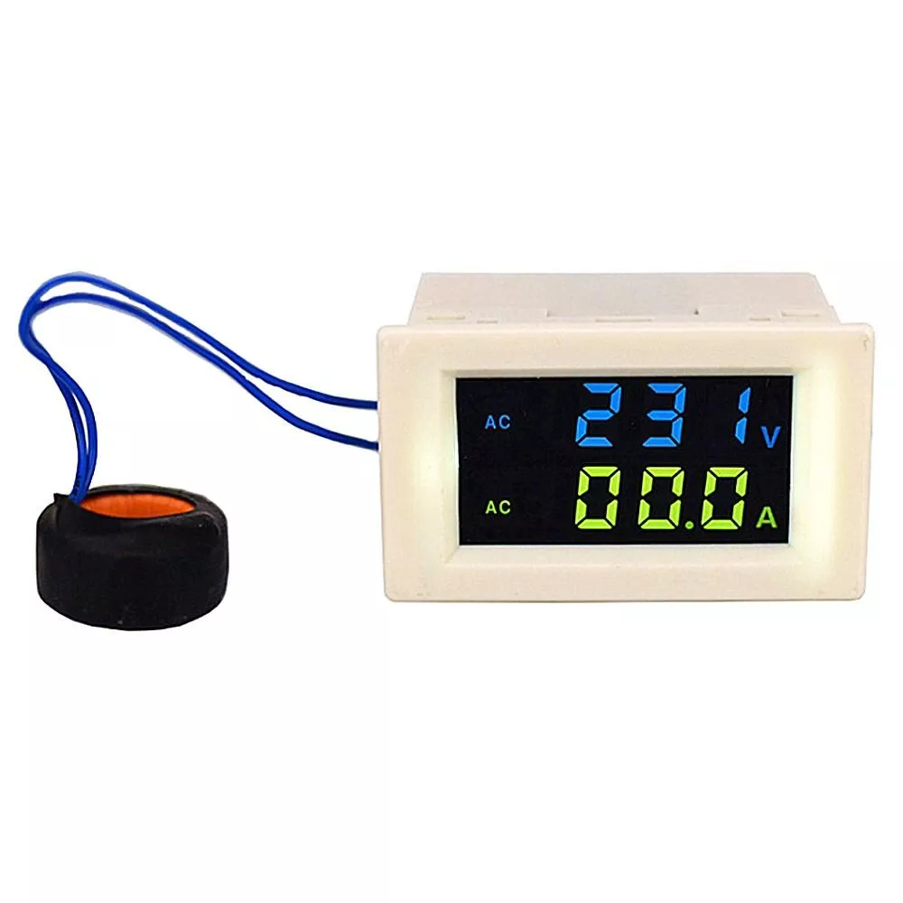 D852042A Double Digital Display LCD Voltmeter Ammeter AC80500V Voltage Meter Current Meter