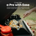 thumbnail image 6 of GasOne 17 Inch Pre-Seasoned Non Stick Griddle – Multipurpose Propane Griddle Grill for Steaks, Burgers – Oil Catcher Flat Top Grill with Reinforced Bars and Air Vents – Even Heat Distribution, 6 of 7