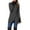 Gray, variant on VEKDONE Women's Pea Coats Fall Solid Color Thin Fleece Coat Long Sleeve Single Breasted Jackets Casual Irregular Hem Slim Trench Coats Plus Size Long Outerwear Jacket