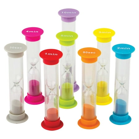 

Teacher Created Resources Small Sand Timers Assorted Colors and Time Pack of 8