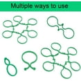 thumbnail image 4 of Lazos para plantas de jardín Clips de soporte para plantas con cierre, 50 piezas Abrazaderas de plástico reutilizables para tomates (4 cm x 2,7 cm) JAMW Sencillez, 4 of 5