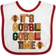 thumbnail image 3 of Inktastic Thanksgiving Gobble Time Turkey Boys or Girls Baby Bib, 3 of 4