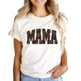 thumbnail image 6 of Mama and Mini Leopard Checkered Matching Shirts Mommy and Me Trendy Graphic Tee - SOLD SEPARATELY Natural Shirt Adult 2XL, 6 of 7