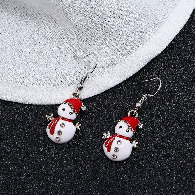 Pendientes Colgantes XWSHYW con Gancho de Navidad para Mujer Joyería Fiesta