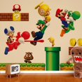 thumbnail image 1 of Super Mario Wall Stickers Decorative Wall Decals Removable Cartoon Room Decoration, 1 of 3
