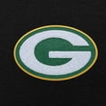 thumbnail image 2 of Men's Antigua Black Green Bay Packers Victory Chenille Pullover Hoodie, 2 of 2