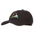 thumbnail image 2 of Alaska Forget Me Not with Map Embroidered Unstructured Washed Cap - Black OSFM, 2 of 5
