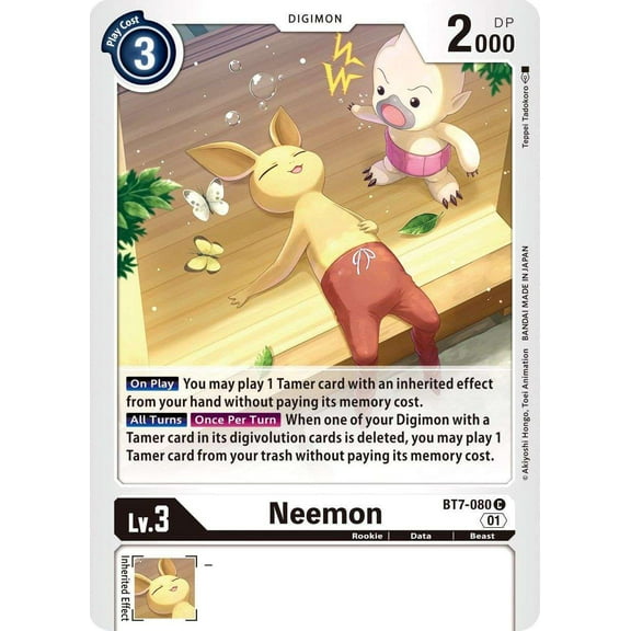 Digimon Next Adventure Common Neemon BT7-080