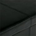 thumbnail image 3 of Atlin Designs Faux Leather Storage Bench in Black, 3 of 6