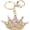Pink, variant on Rhinestone Keychain Crown Shape, Shiny Exquisite Decoration Women Crystal Gift Friends Family Queen Rhinestones Chain Blue -
