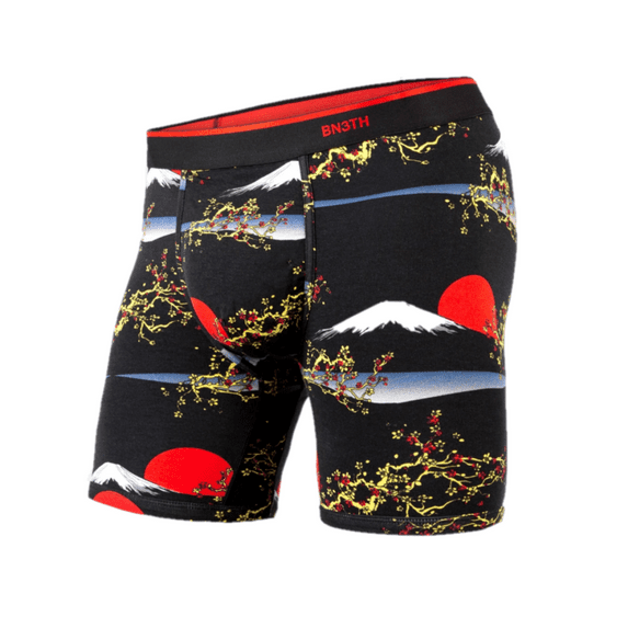 BN3TH Men's Classic Boxer Brief-Prints Collection (New Horizon Fuji Black, X-Small)