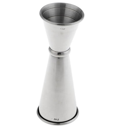

30/60ml Stainless Steel Bar Measuring Cup Cocktail Supplies -12.4x 4.5cm