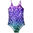 thumbnail image 5 of WOLLED Kids Girls Swimsuits Toddler One-Piece Bathing Suits Summer Beach Sport Halter Swimwear for 5-12 Years Old, 5 of 11
