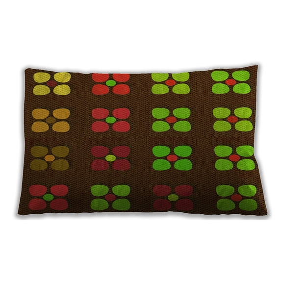 Ahgly Company Outdoor Rectangular Contemporary Lumbar Throw Pillow, 13 inch by 19 inch