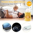 thumbnail image 3 of Calentador portátil de biberones USB para alimentación nocturna, calentador de leche para exteriores y en el coche, temperatura Ideal, 3 of 5