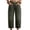 *Blue, variant on ClodeEU Women's High Waist Cropped Wide Leg Jeans ,Casual Button Fly Denim Capri Pants with Pockets ,Women's Plus L