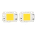 thumbnail image 1 of 2 Pcs LED COB Chip High Power Driverless Integrated SMD Lamp Beads Light Efficient Flip COB Lamp Bead Warm Light 30W, 1 of 12