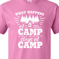 thumbnail image 4 of Inktastic What Happens at Camp Stays at Camp with Tent and Woods T-Shirt, 4 of 5