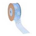 thumbnail image 1 of Snowflake Ribbon Printed Ribbon Christmas Christmas Tree Ribbon Christmas Snowflakes for Valentine's Day Party Valentines Day blue, 1 of 8