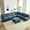 Blue, variant on Advwin Oversized Modular Sectional Sofa, Convertible 8 Seat Plush Chenille Couch with Storage Ottomans, Modern Comfy L-Shaped Sofa Sleeper for Living Room, Green