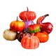 thumbnail image 5 of Juego de 10 calabazas artificiales para decorar de otoño, adornos artesanales de Acción de Gracias para fiestas, festivales y granjas., 5 of 9