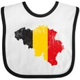 thumbnail image 3 of Inktastic Belgian Map Flag Boys or Girls Baby Bib, 3 of 4