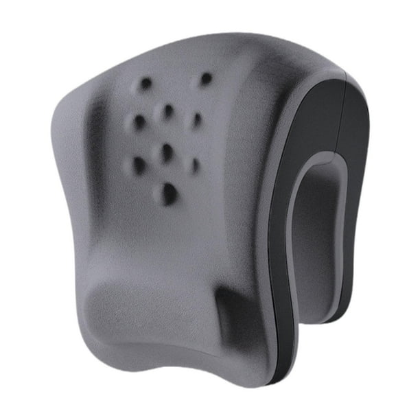 Reposacabezas para silla de oficina, almohada para el cuello, almohada ergonómica de escritorio para la siesta y el trabajo. Gris claro Gris oscuro