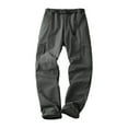 thumbnail image 2 of Aueoeo Men's Stretch Pants Elastic Water Cargo Pants Lightweight Outdoor Work Hiking Comfortable Streetwear with Pockets, 2 of 8