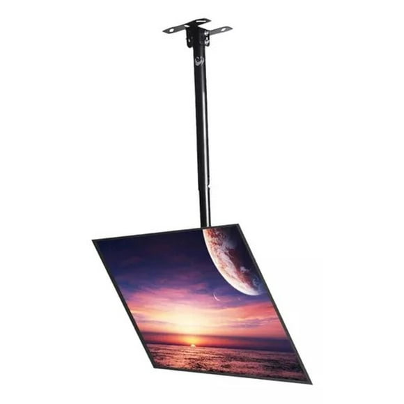 Soporte Tv Techo Pared Ajustable Con Giro 360° Soporte Para Tv, Base Para Tv 26 A 60 Pulgadas Color Negro Emetres Soporte de Techo