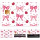 thumbnail image 1 of Pegatinas para tarjetas de crédito y débito con bonitos lazos rosas, resistentes al agua y a los arañazos, atractivas y personalizadas, 4 estilos para tarjetas de transporte., 1 of 8