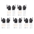 thumbnail image 1 of Universal Rotatable Speaker Wall Mount Stand Bracket 5 Pair Black, 1 of 5