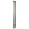 Ideal Pet Products Aluminum Pet Patio Door, Adjustable Height 93-3/4" – 96-1/2", 5" x 7" Flap Size, Mill (Silver)