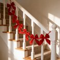 thumbnail image 4 of Large Fabric Christmas Bow 71 Inch Oversized Holiday Decor for Stair Railing Wall Tree Wreath Home Party, 4 of 6
