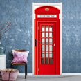 thumbnail image 2 of StyleC 77x200cm Etiqueta de Puerta 3D Bodega Foto Mural Trompe l'oeil Calcomanías de Pared PVC Papel Pintado Impermeable para Dormitorio Baño Cocina Decoración Pegatinas de Puerta, 2 of 5