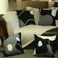 thumbnail image 5 of Set of 4 Throw Pillow Covers Black Decorative Throw Pillows for Couch Abstract Modern 18x18 Pillow Cases for Bed Sofa Living Room Accent Cushion Cover Boho Artistic Grey White, 5 of 6