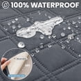 thumbnail image 4 of JIATER Waterproof Dog Bed Covers Washable Pet Bed Blanket for Sofa Bed,30x70 Dark Gray, 4 of 7