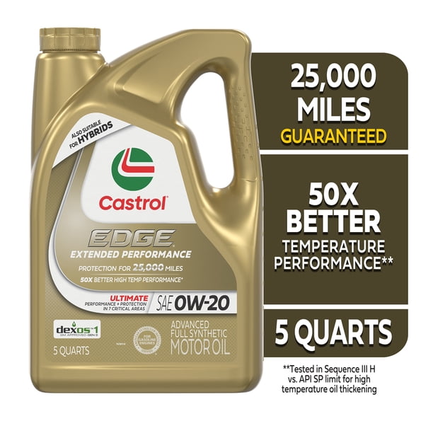 Castrol EDGE 0W-20 Oil - Industrial engine oil - Walmart Business