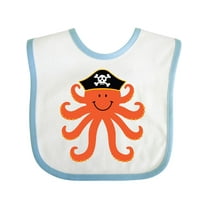 Inktastic Pirate Octopus Kids Funny Boys or Girls Baby Bib