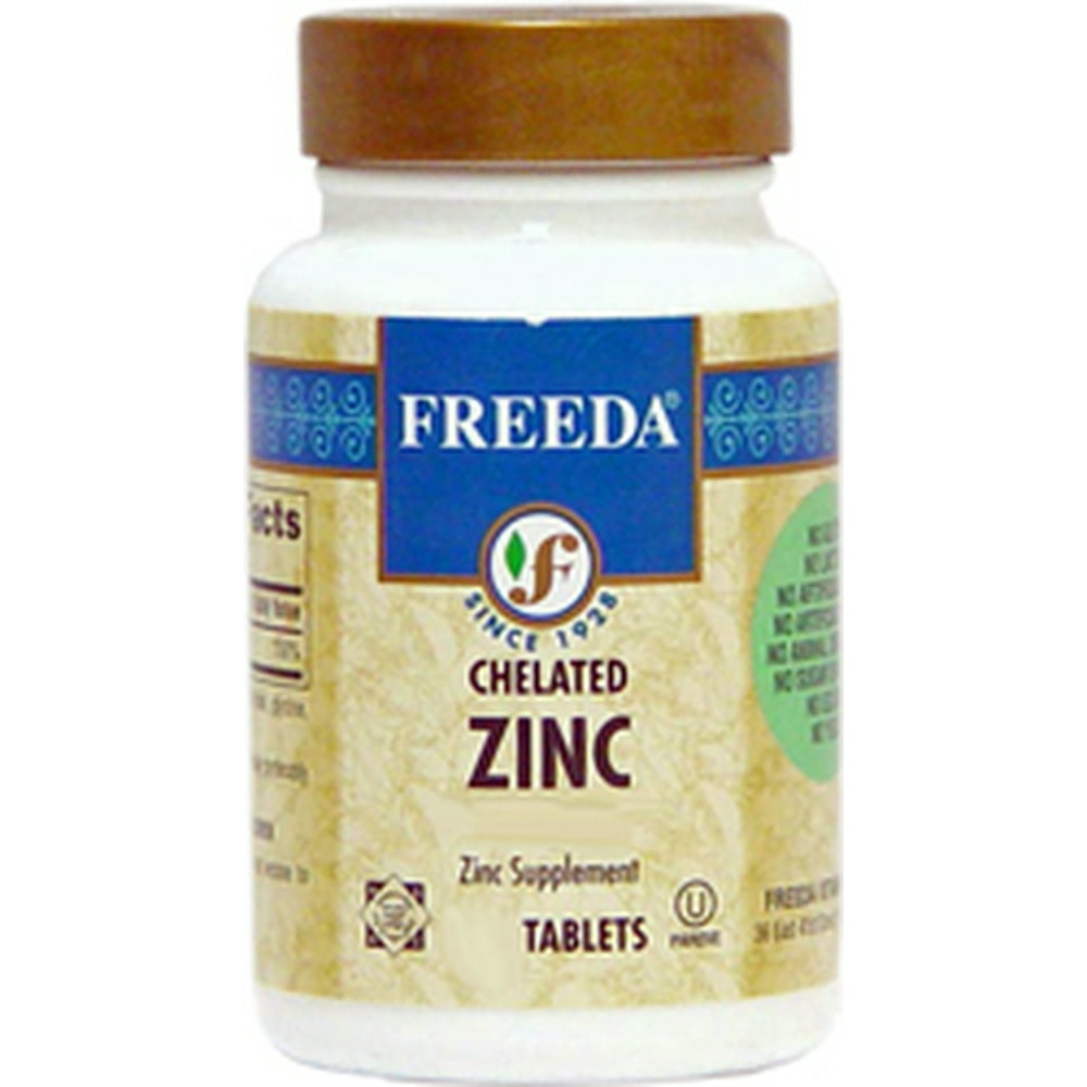 Freeda Kosher Chelated Zinc 50 Mg 250 Tablets
