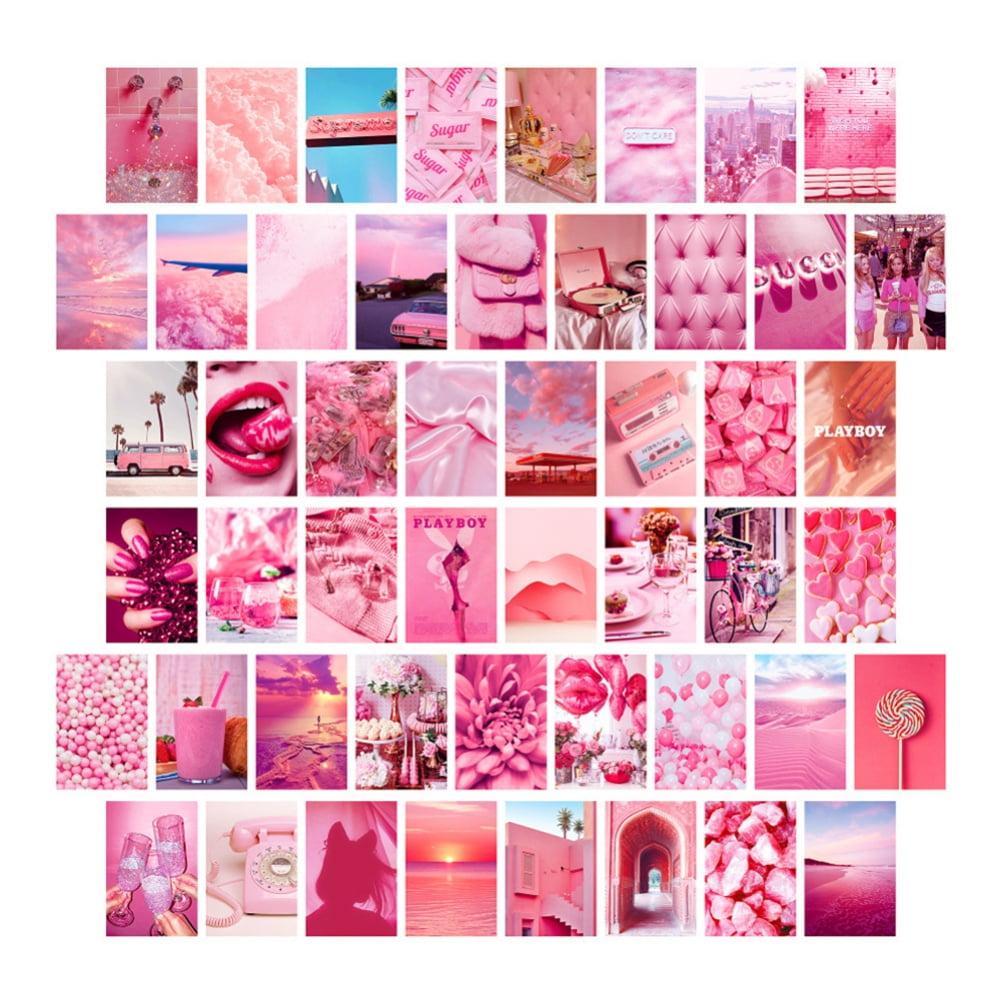 Wall Collage Kit Vintage 50Pcs Aesthetic Room Posters Bedroom Decor For  Teen Girls 50 Photo Collages ,Dorm Wall Decor, Teen Room Decor - Walmart.Com