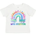 thumbnail image 3 of Inktastic Big Sister Watercolor Rainbow with Clouds Girls Toddler T-Shirt, 3 of 5